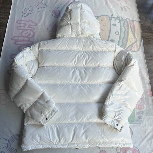 Moncler Hooded Down Jacket White - Picture 7 of 8